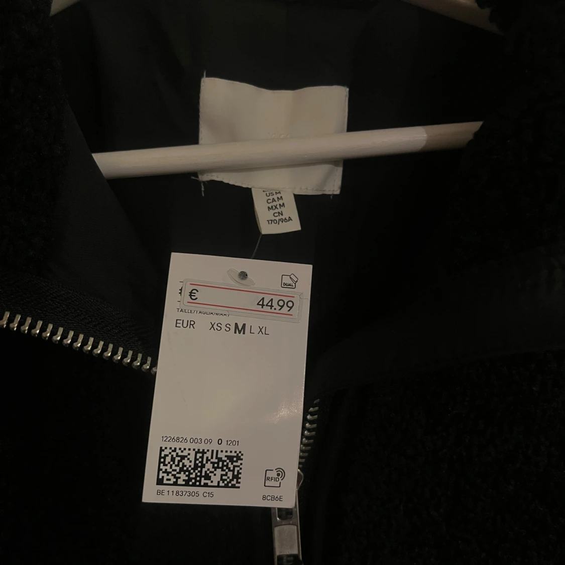 Svart teddyjacka - 91