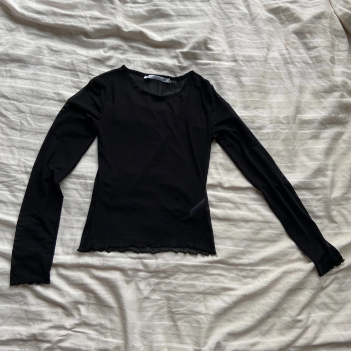 Svart långärmad topp