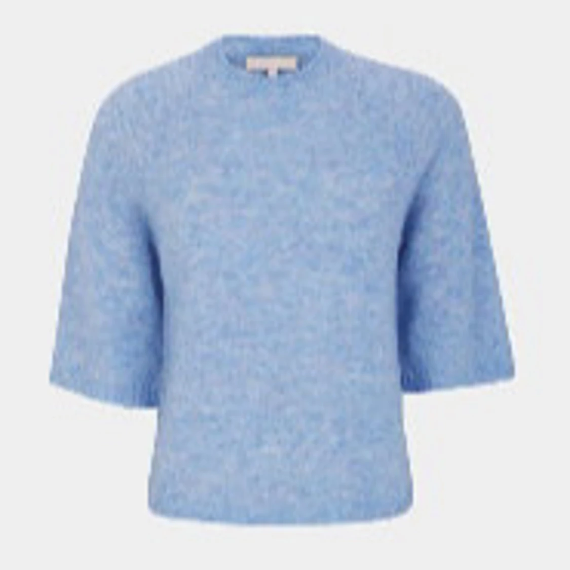 Ljusblå stickad tröja
