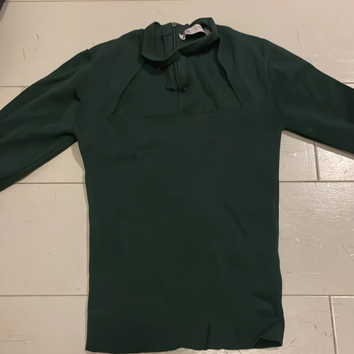 Grön långärmad topp från Zara