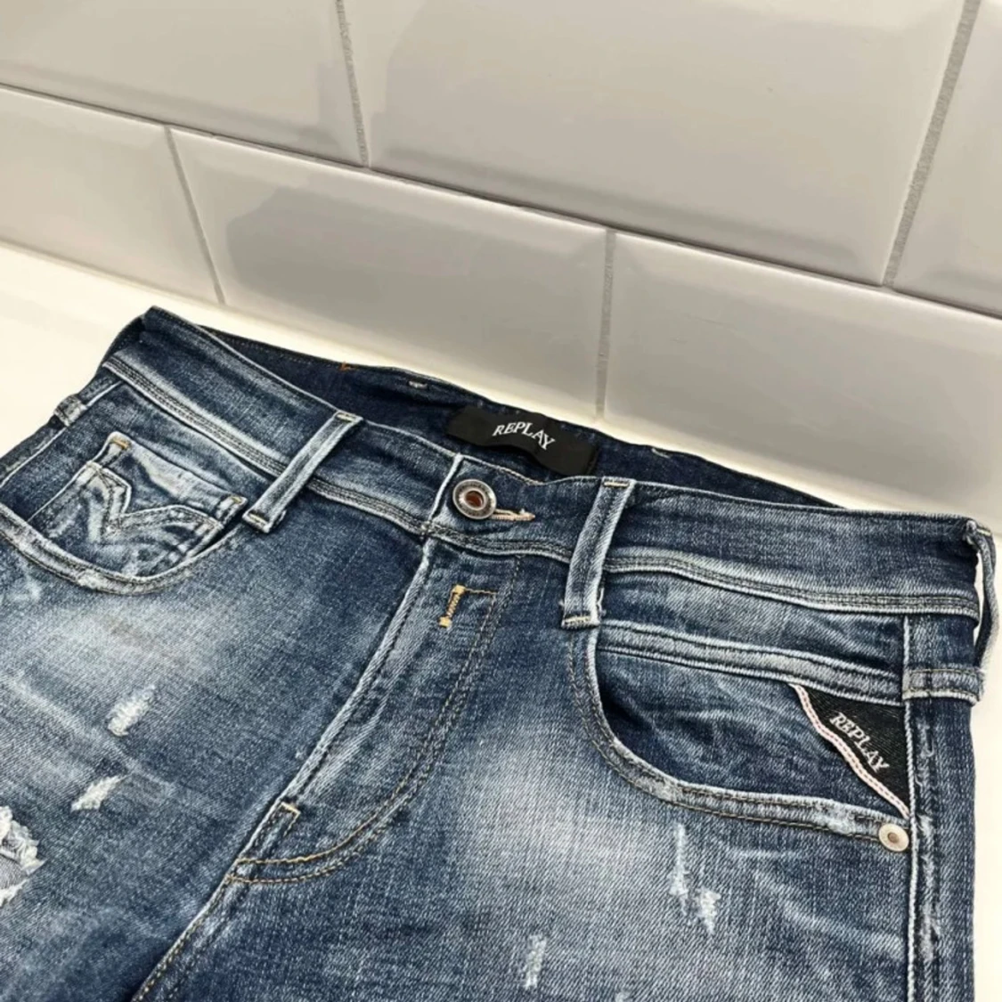 Blå jeans från Replay(slitningar) - 3