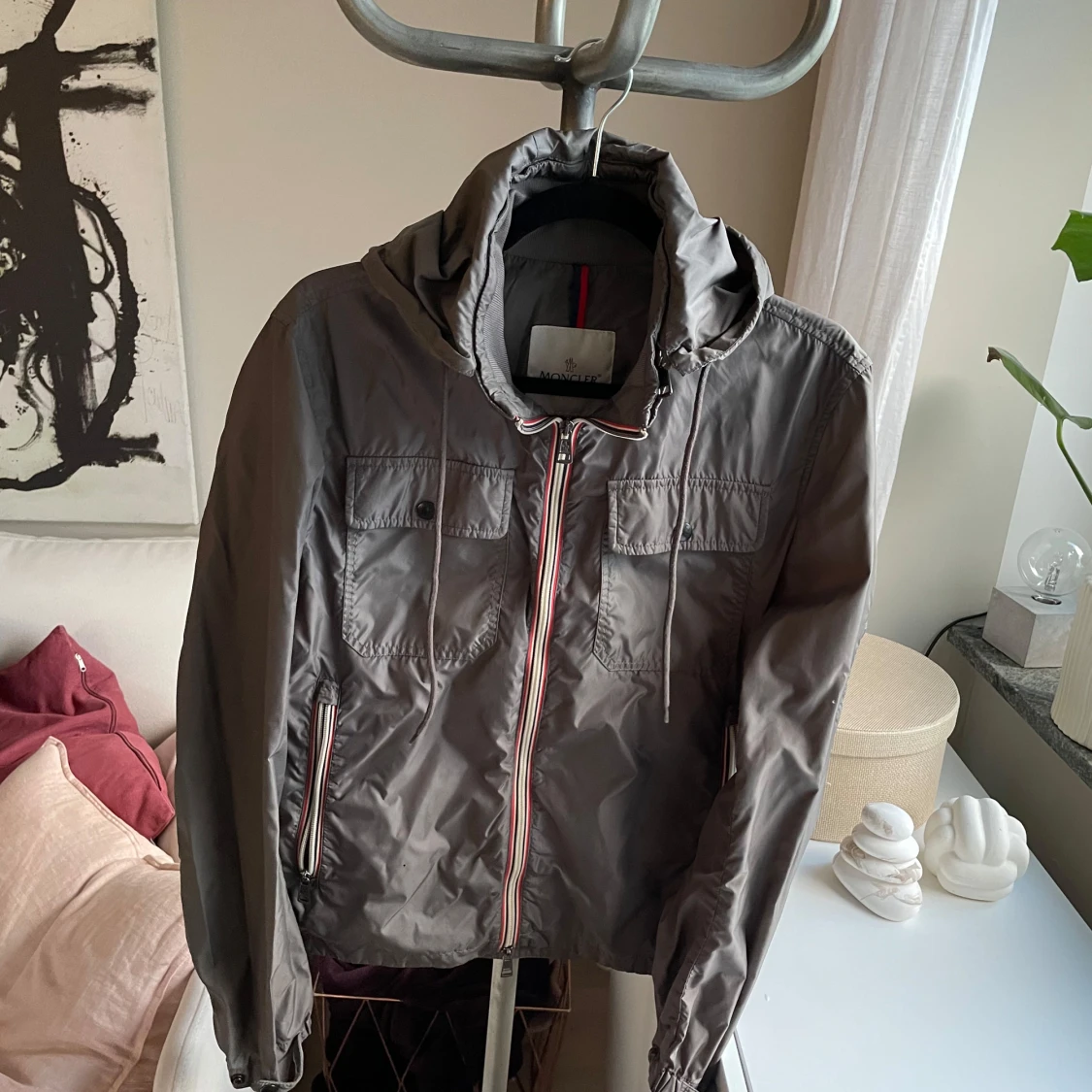 Grön vindjacka från Moncler i storlek S - 1