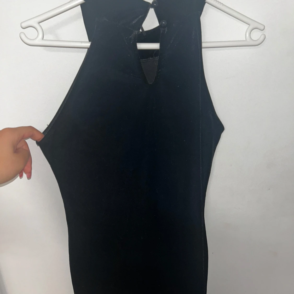Svart sammet klänning - 90