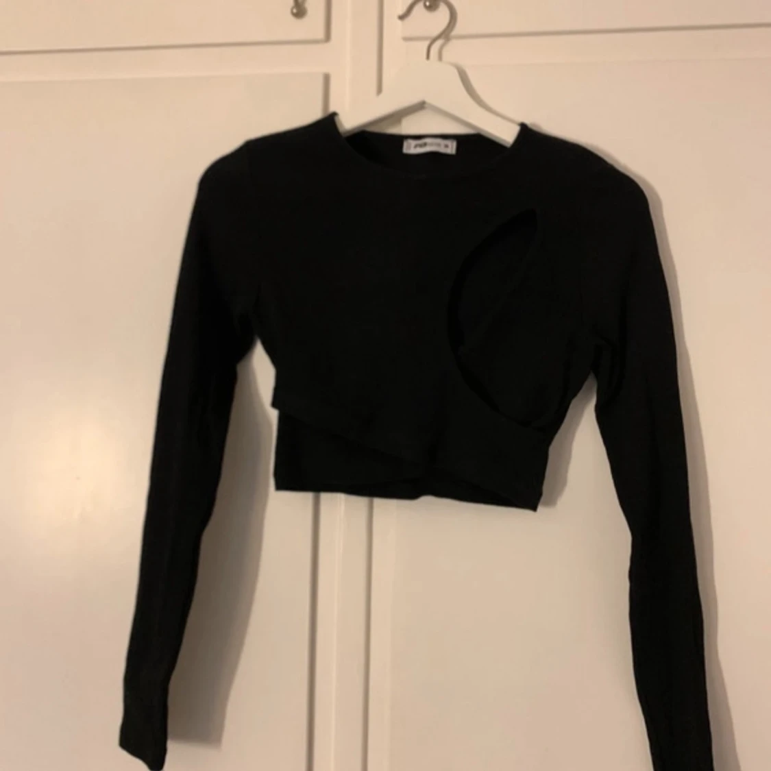 Svart ribbad topp - 2