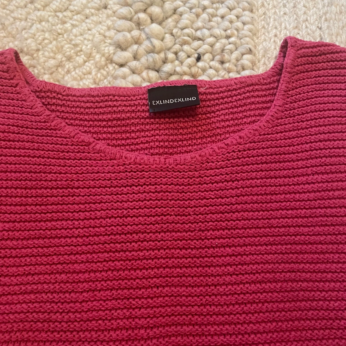 Rosa stickad linne från Lindex  - 1