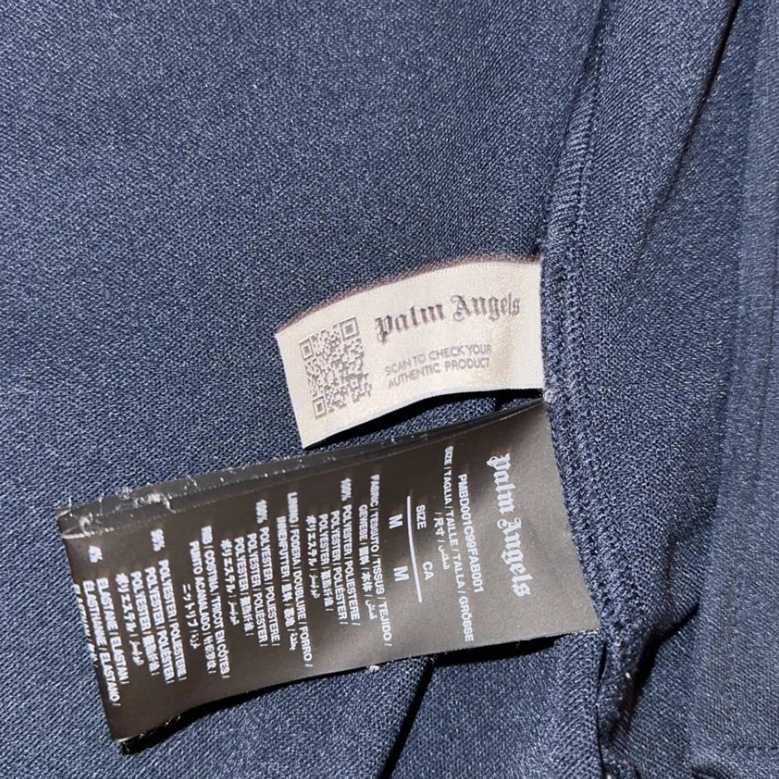 Palm angels mörkblå logo track jacket  - 4