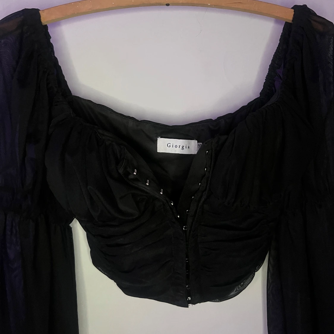 Svart offshoulder topp från Giorgia