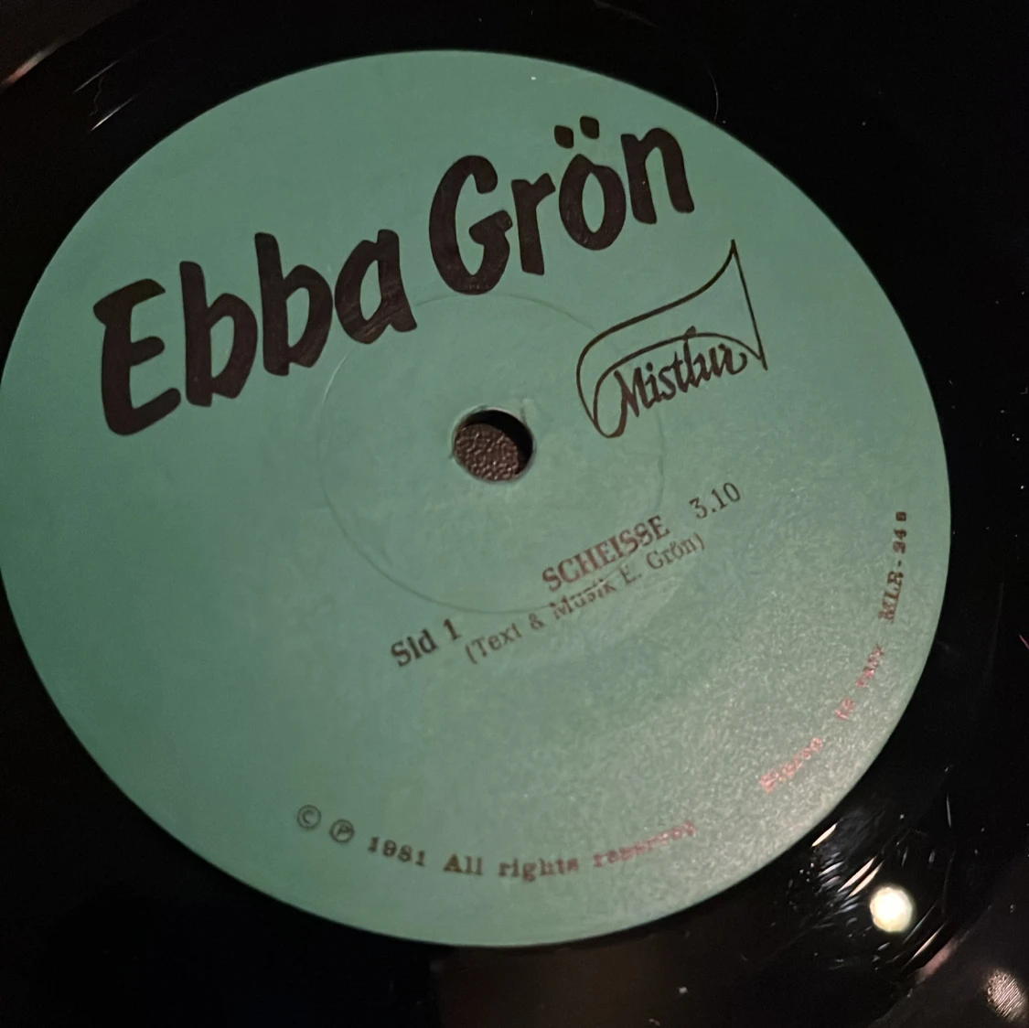  Ebba Grön - Scheisse/Tyna bort 7” vinylsingel - 3