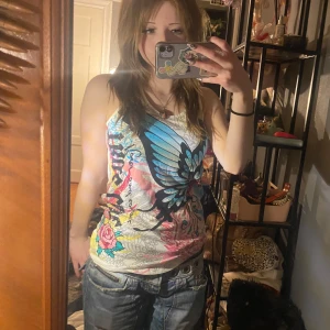 Y2k linne❤️ - Super snyggt linne med coolt tryck❤️skulle säja den är i storleken M eller S