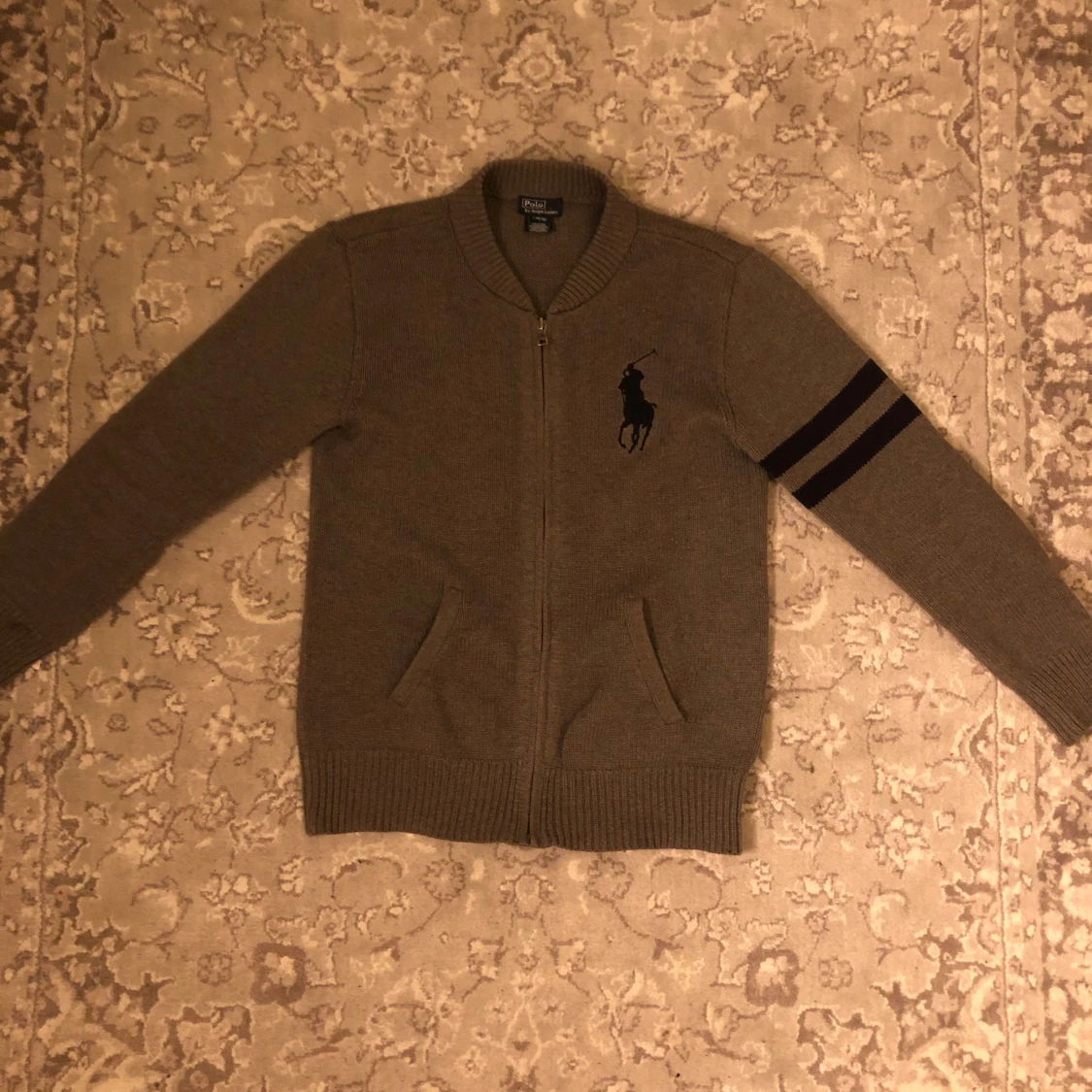 Grå Ralph Lauren zip - 1