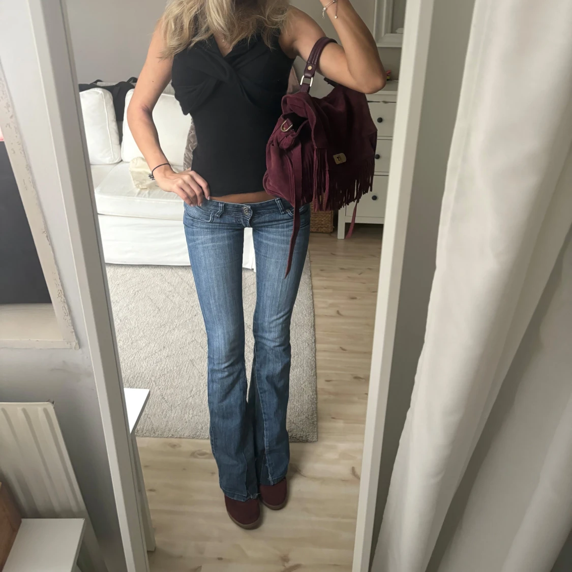 Lågmidjade jeans - 1