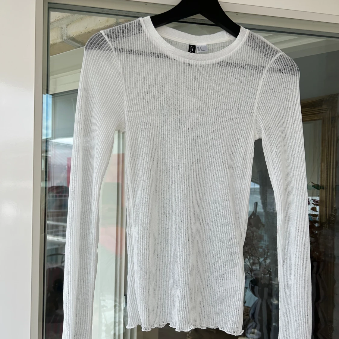 Transparant vit tröja  - 90