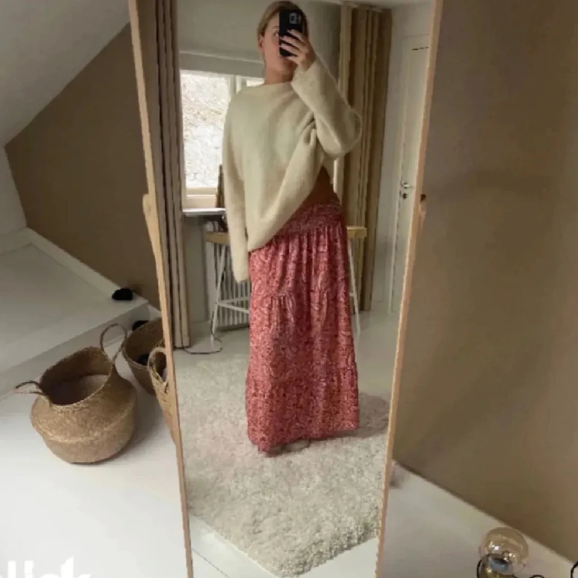 mönstrad långkjol zara 