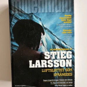 Luftslottet som sprängdes - En kriminalroman av Stieg Larsson, del av Millenniumserien. Boken handlar om Lisbeth Salander och Mikael Blomkvist som avslöjar en hemlig organisation inom Säpo. Spännande och intensiv läsning för deckarälskare.
