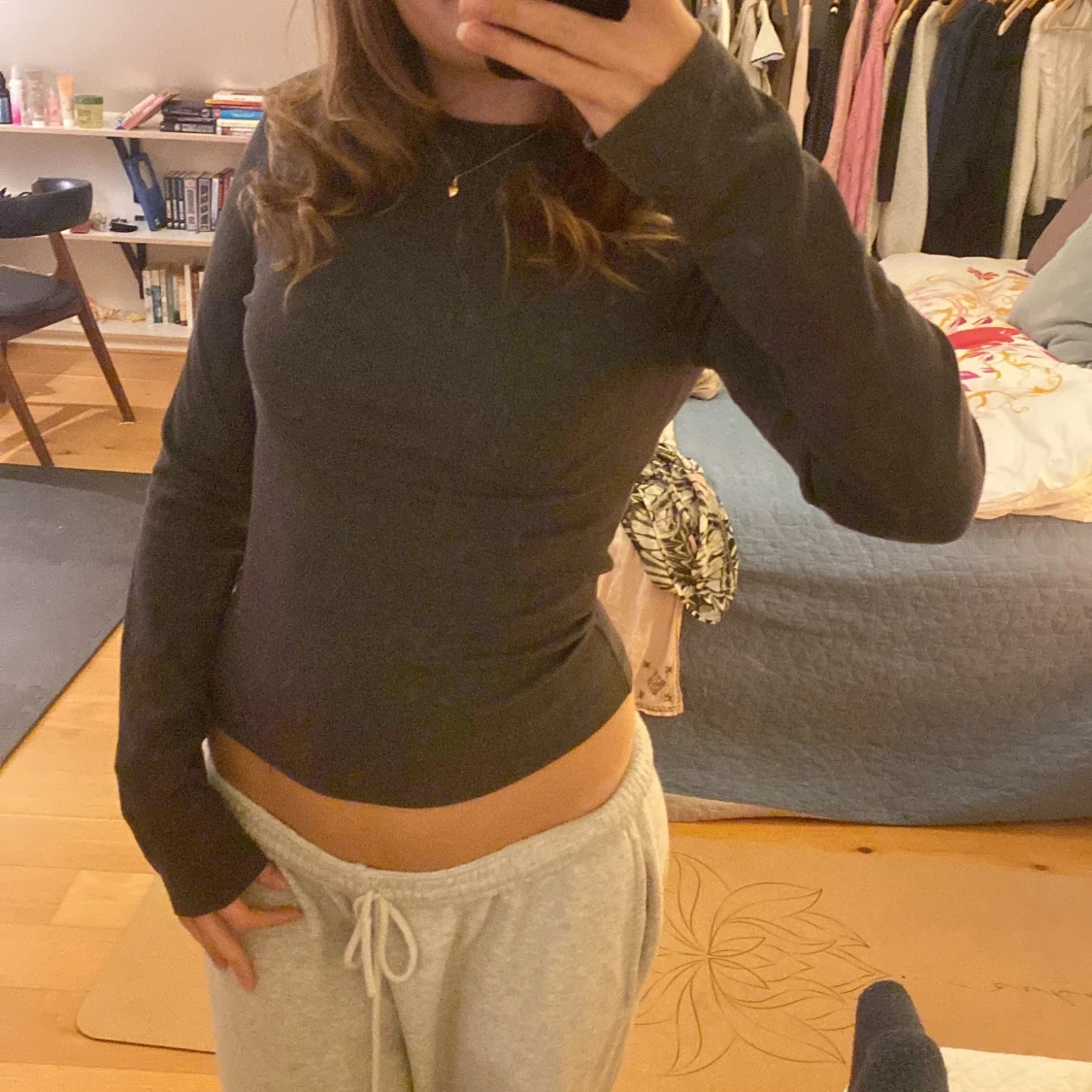 Svart långärmad tröja - 90