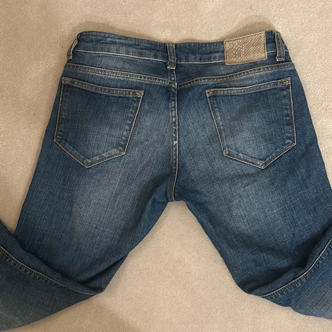 Blå bootcut jeans - 91