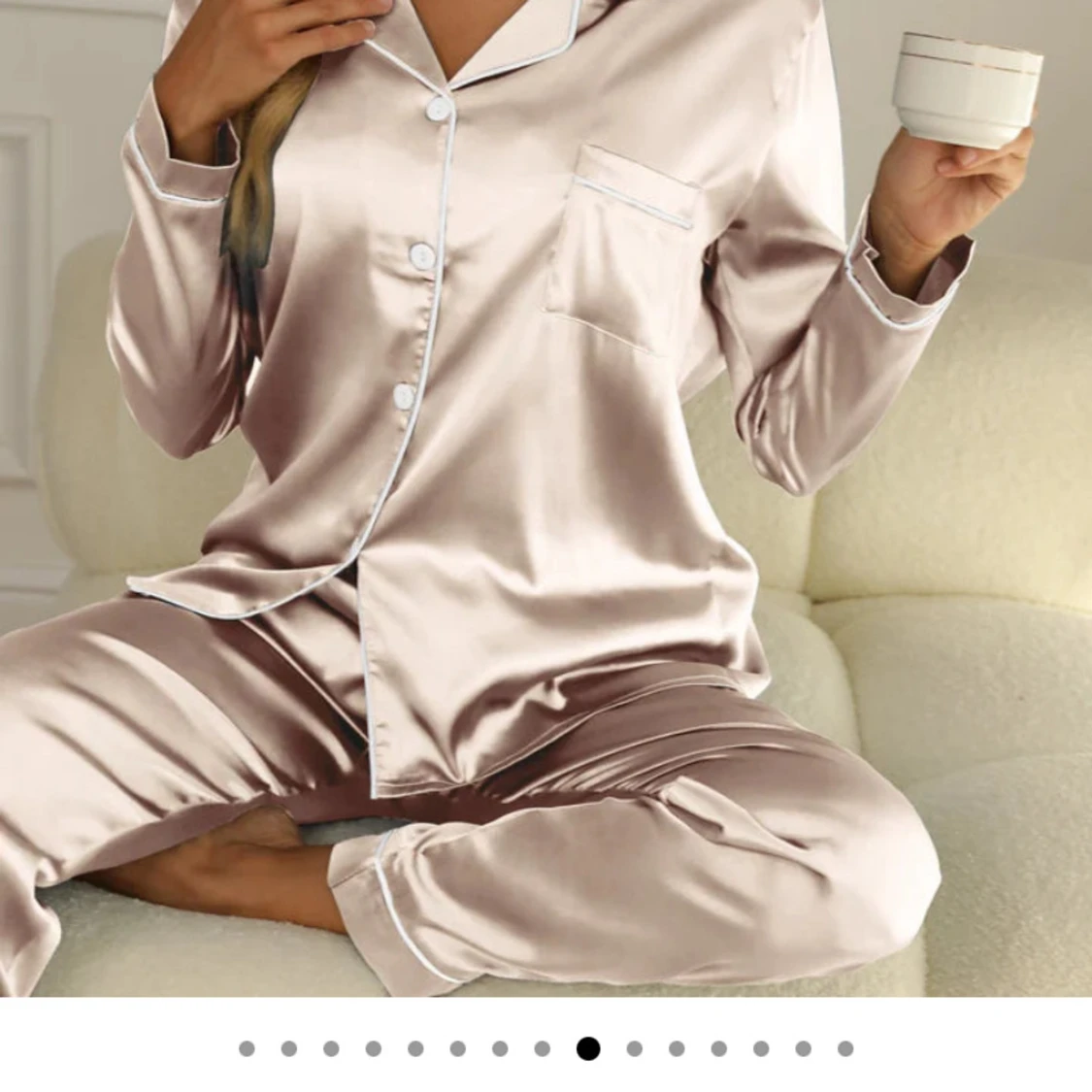 Siden pyjamas set Eva Jonsson