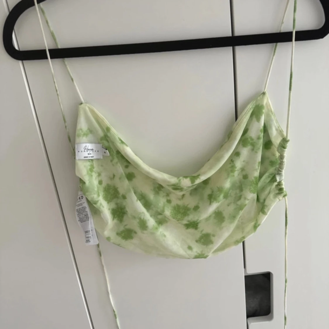 Grön blommig linnetopp - 90