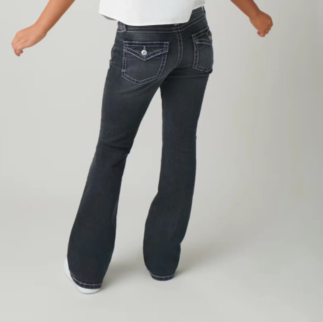 Svarta bootcut jeans