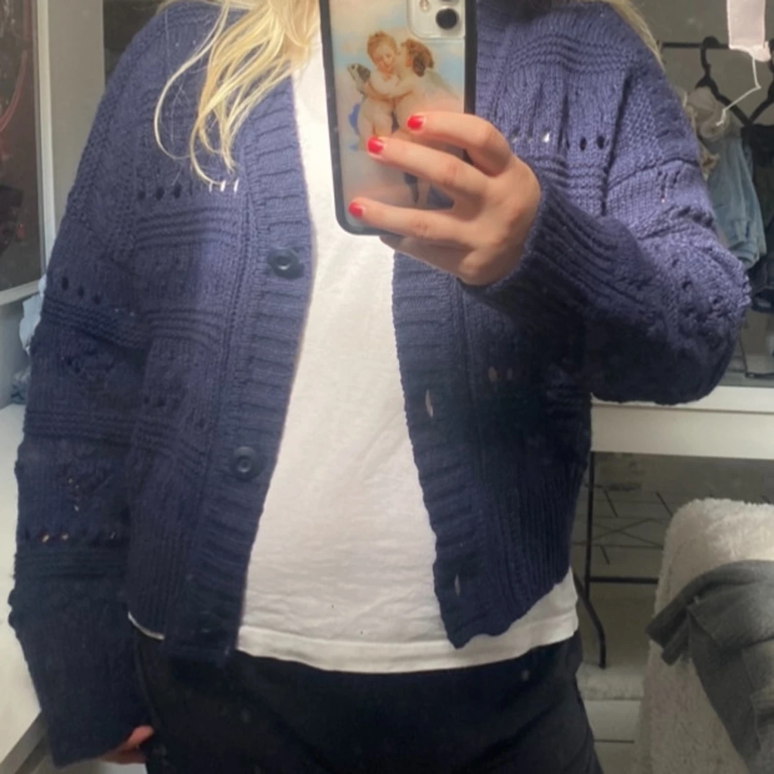 Mörkblå kofta - 91