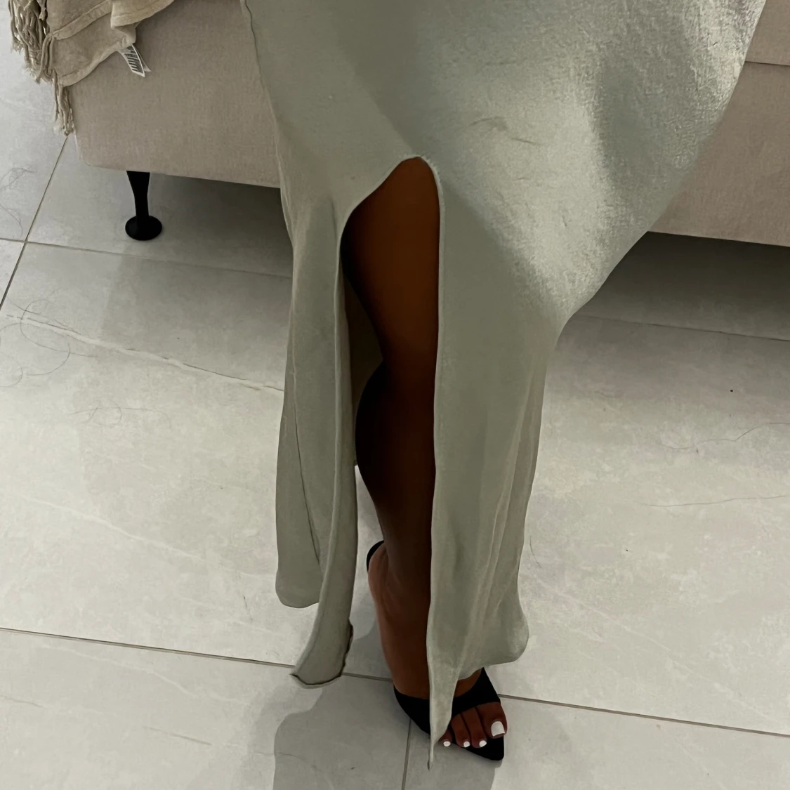 Grön festklänning  - 92