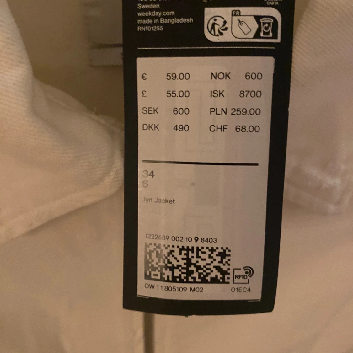 Vit jeansjacka  - 91