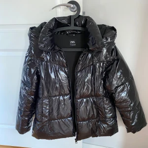 Vinterjacka  - Super fin vinterjacka från Zara, storlek S🖤 Har även avtagbara ärmar så man kan göra jackan till en väst✨