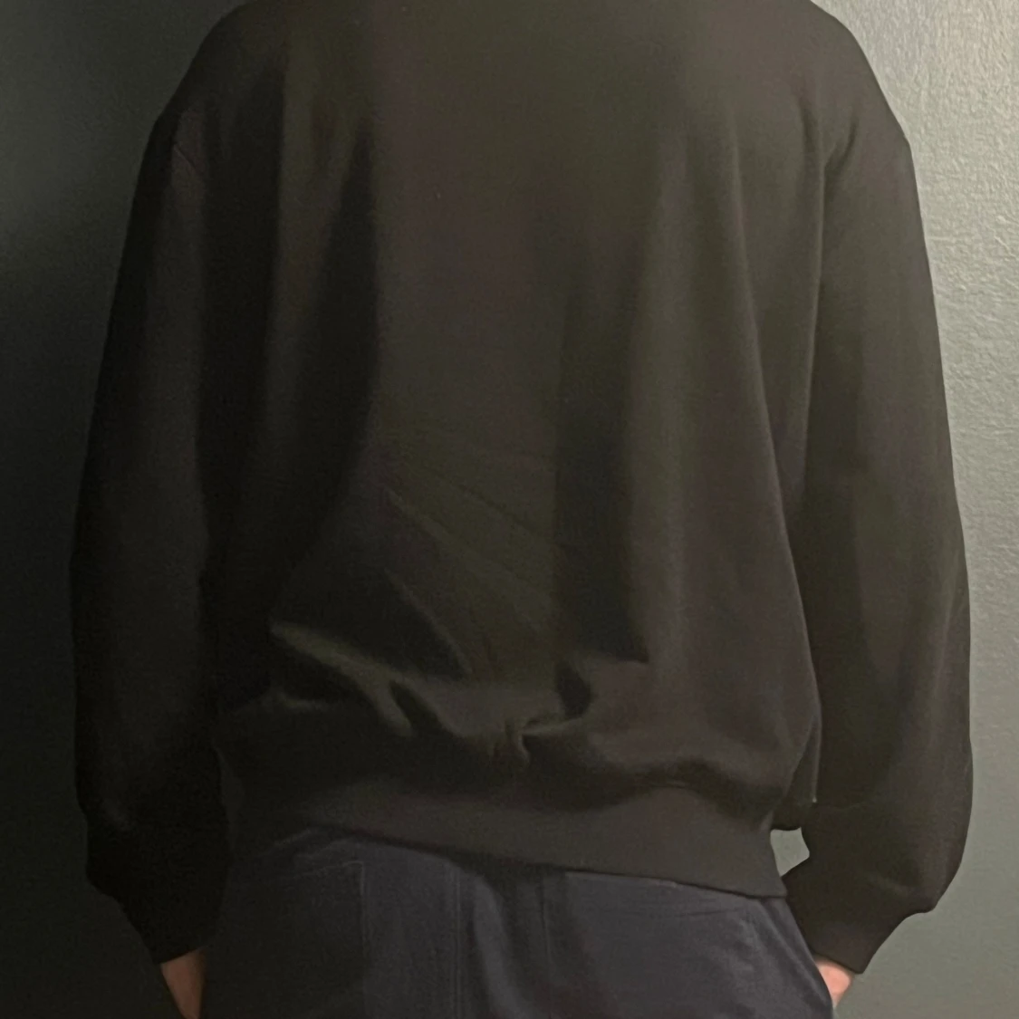 Svart sweatshirt (svart) - 90