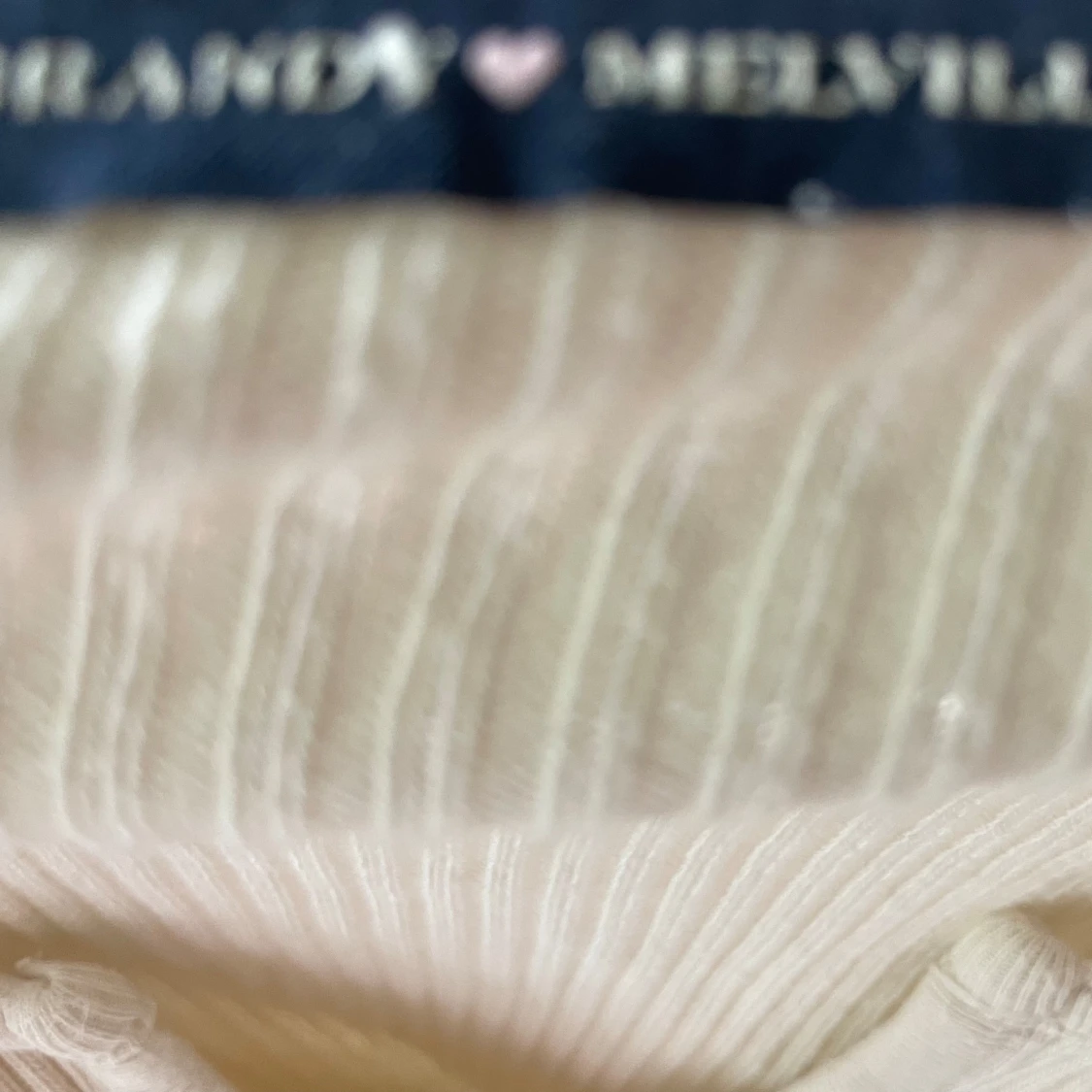 Vit, ribbad brandy tröja - 90