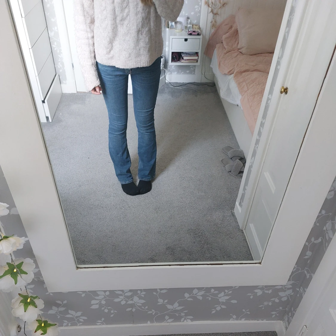 Low bootcut jeans petite - 91