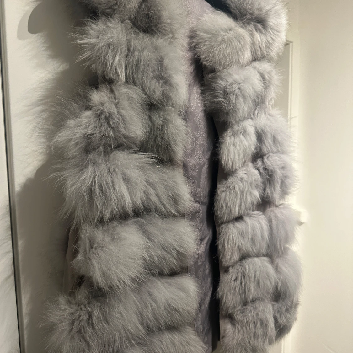 Grå pälsväst - 92