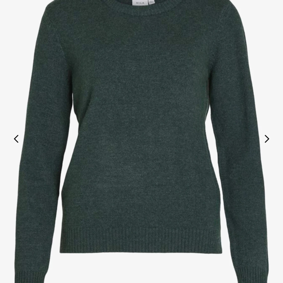 Mörkgrön stickad tröja 