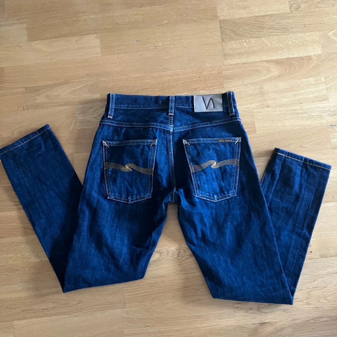 Mörkblå jeans från Nudie Jeans modell Grim Tim - OANVÄNDA - 93