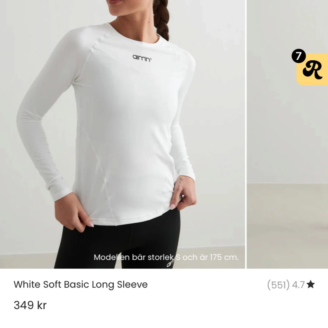 Vit långärmad tröja från Aim'n