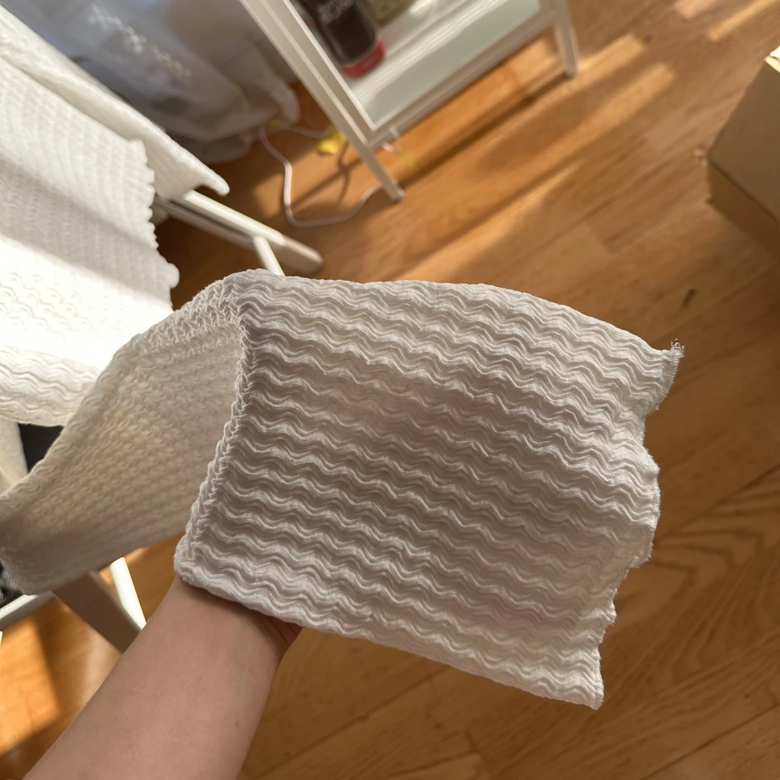 Vit långärmad  - 91