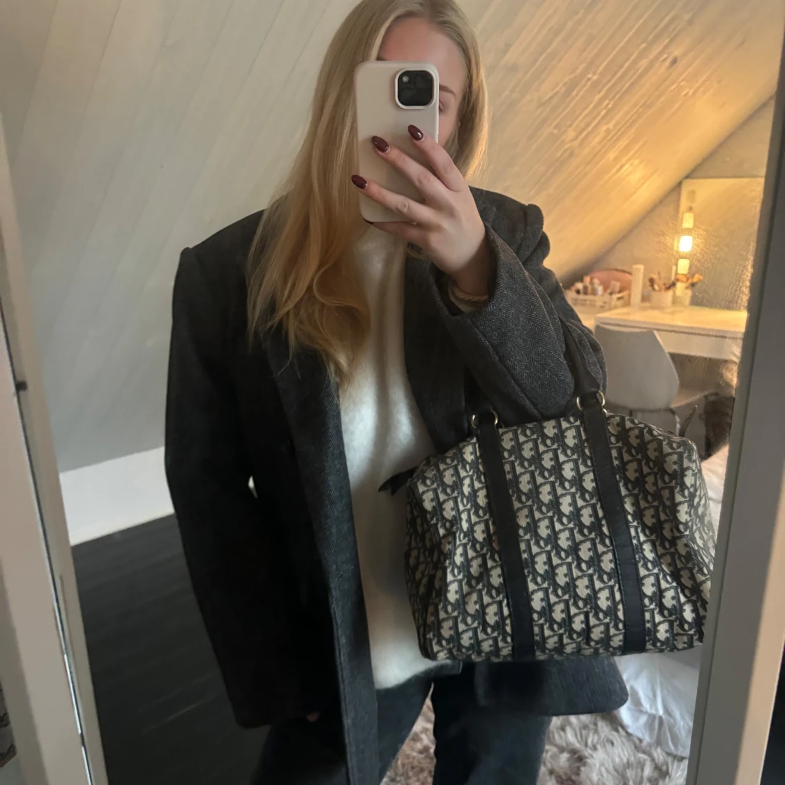 Mörkgrå kappa/kavaj🖤 - 90