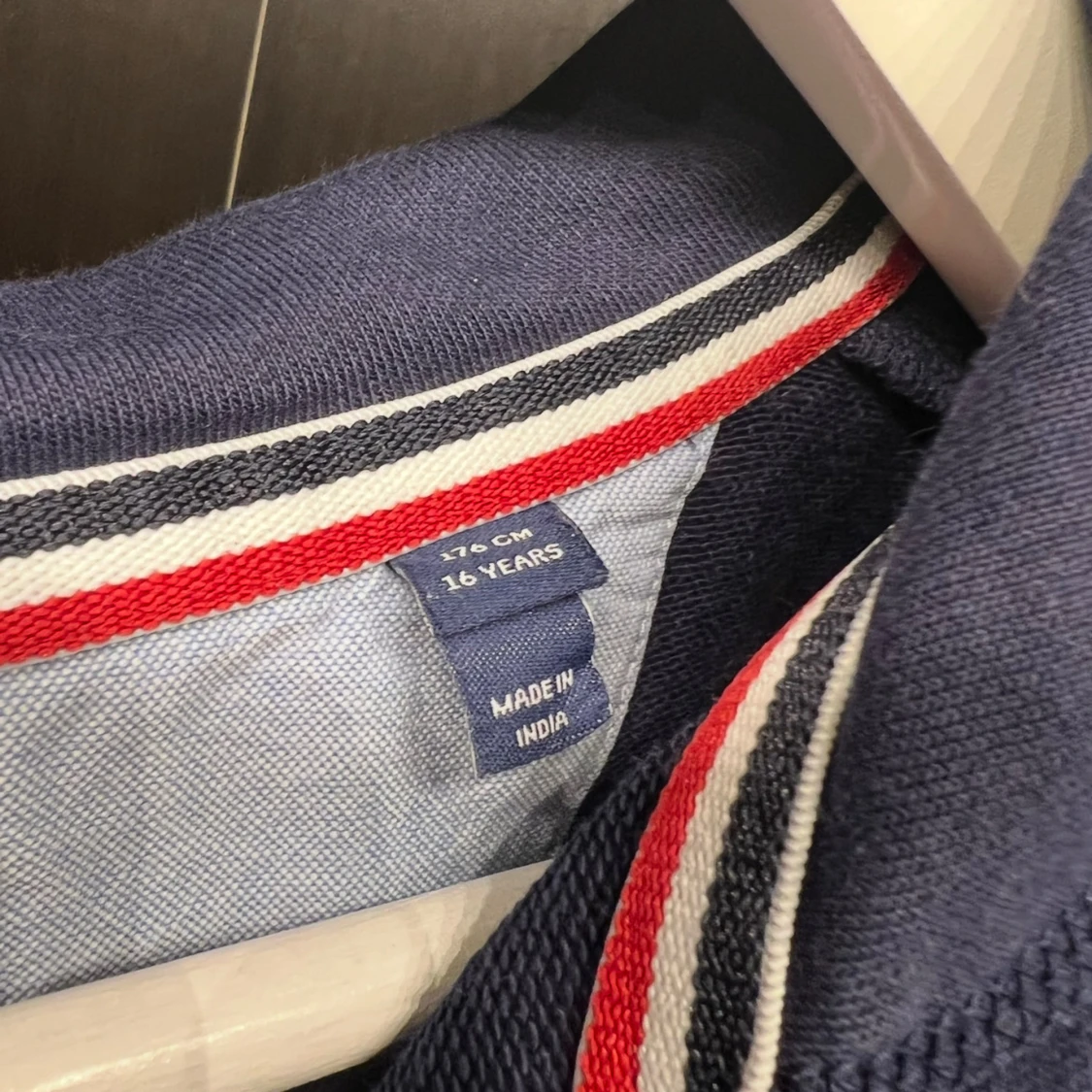 Marinblå Gant Zip Hoodie - 91