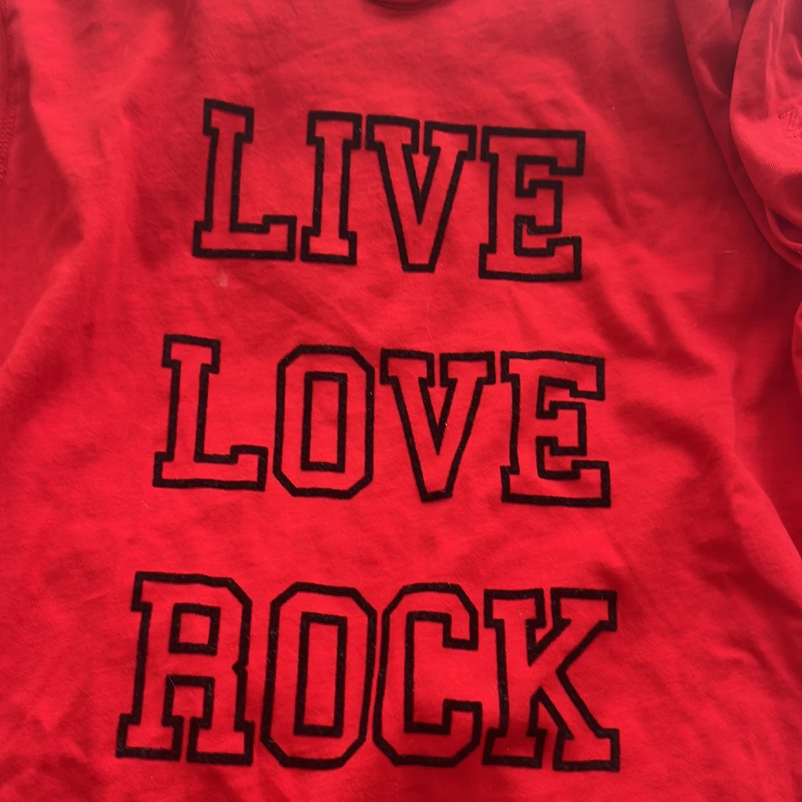 Röd zadig långärmad tröja - 92