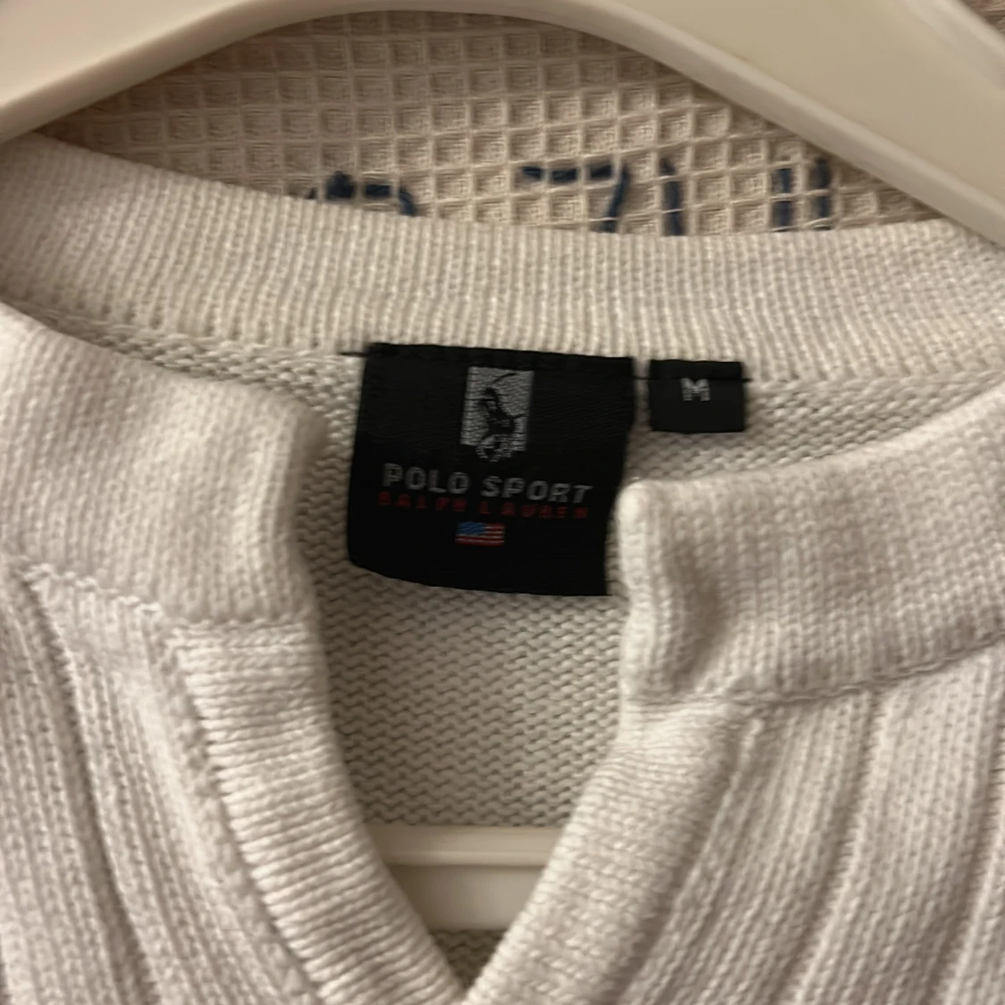 Vit ribbad tröja från Polo Sport - 1