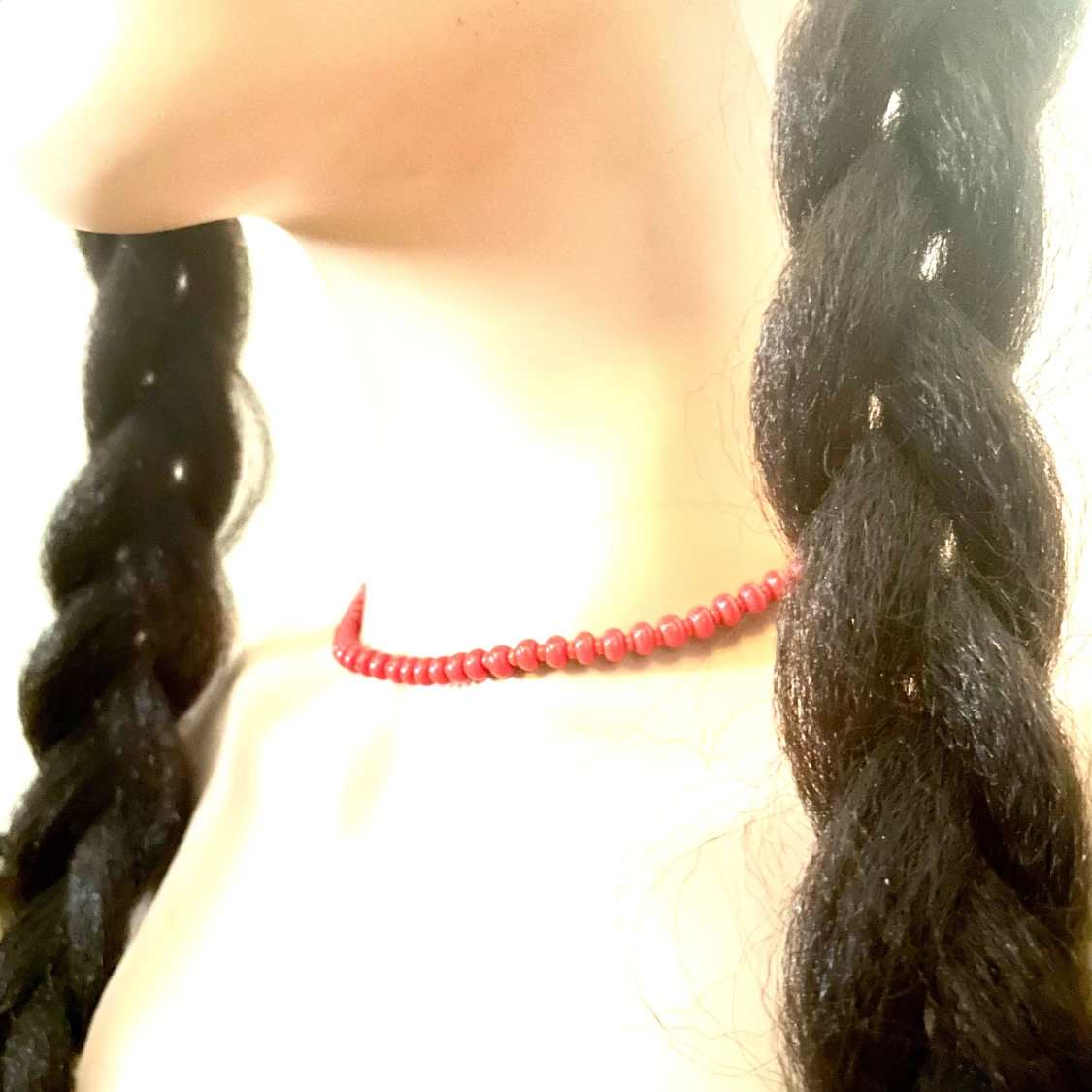 Created by prisförslag- 2 st bruna flätor löshår  - 1