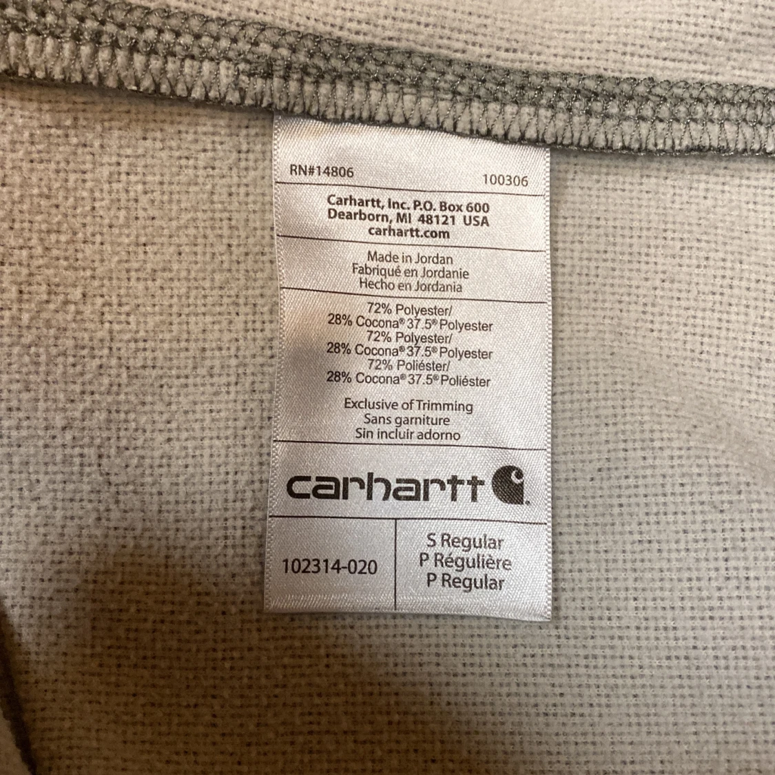 Grå hoodie från Carhartt - 4