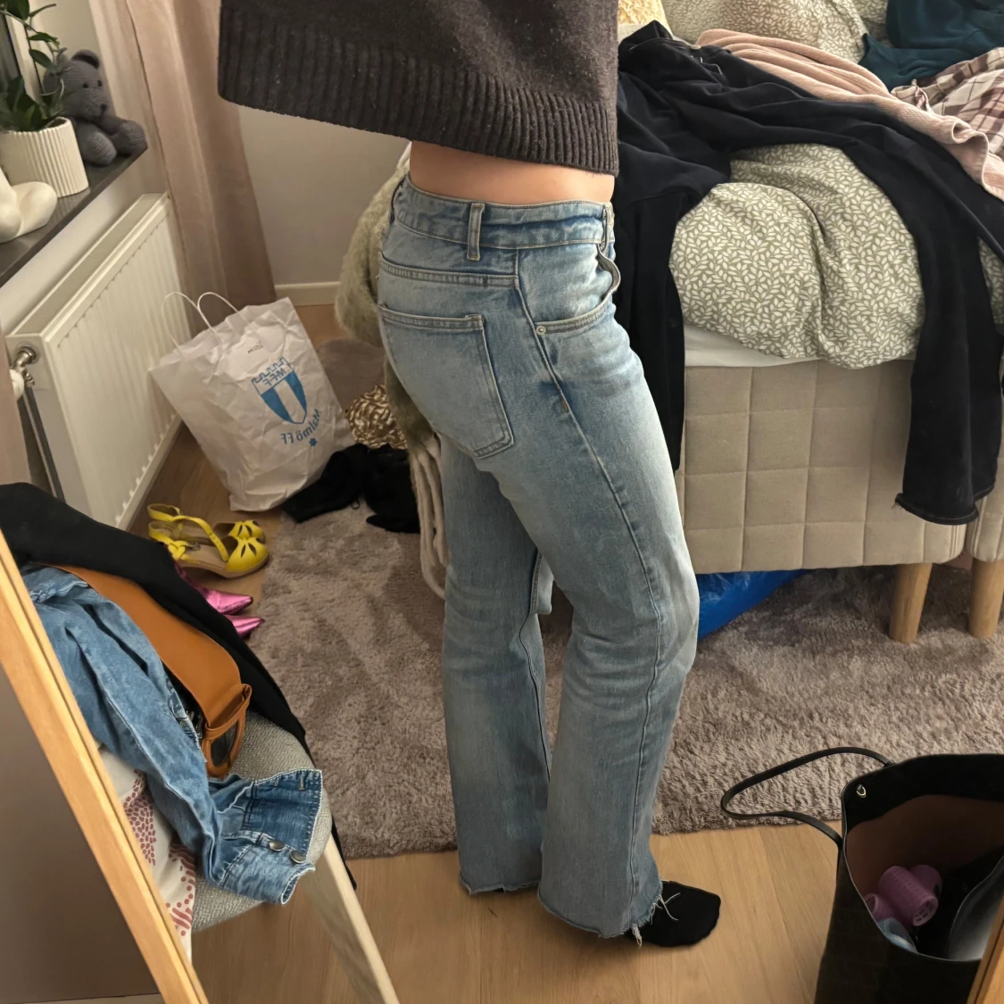 Ljusblå jeans