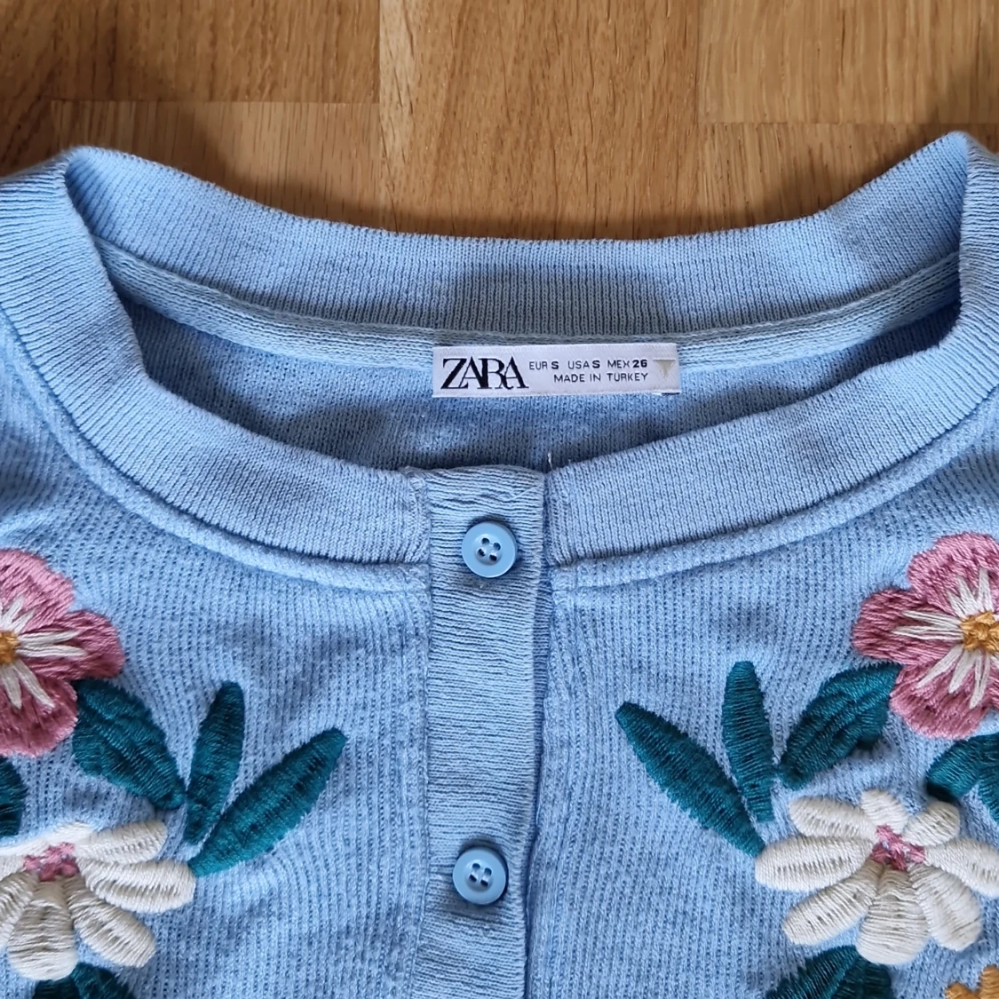 Blått stickat set från Zara - 92