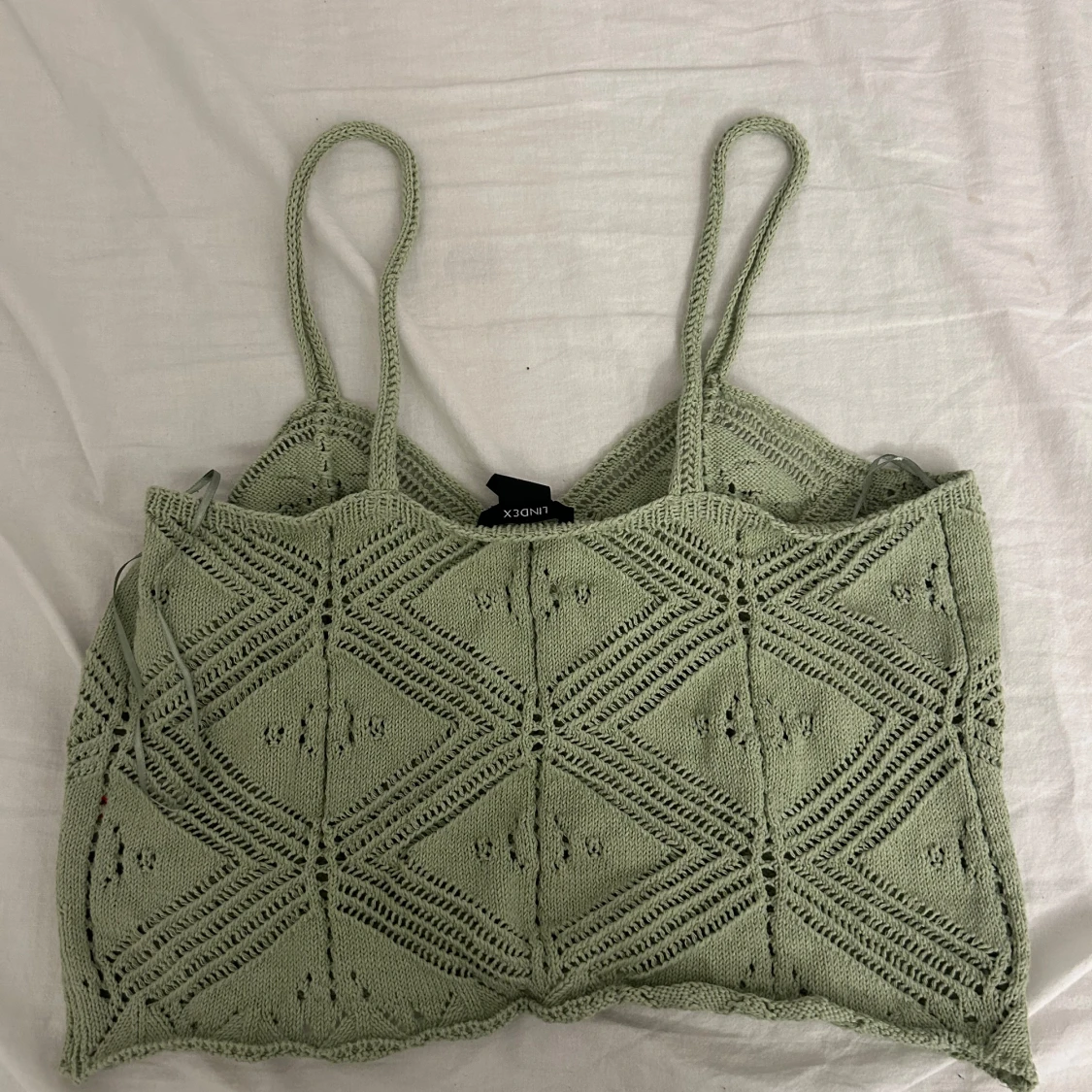 Grön stickad topp från Lindex - 90