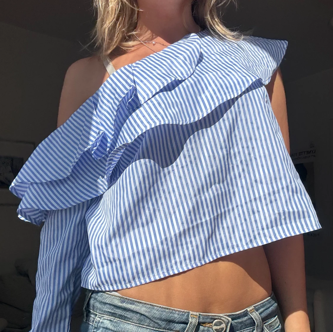 Randig topp🩵🤍 - 90