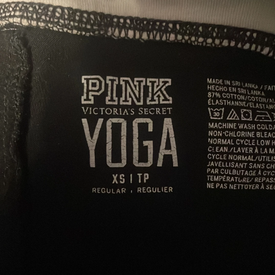 PINK flared foldover yoga byxor - 92