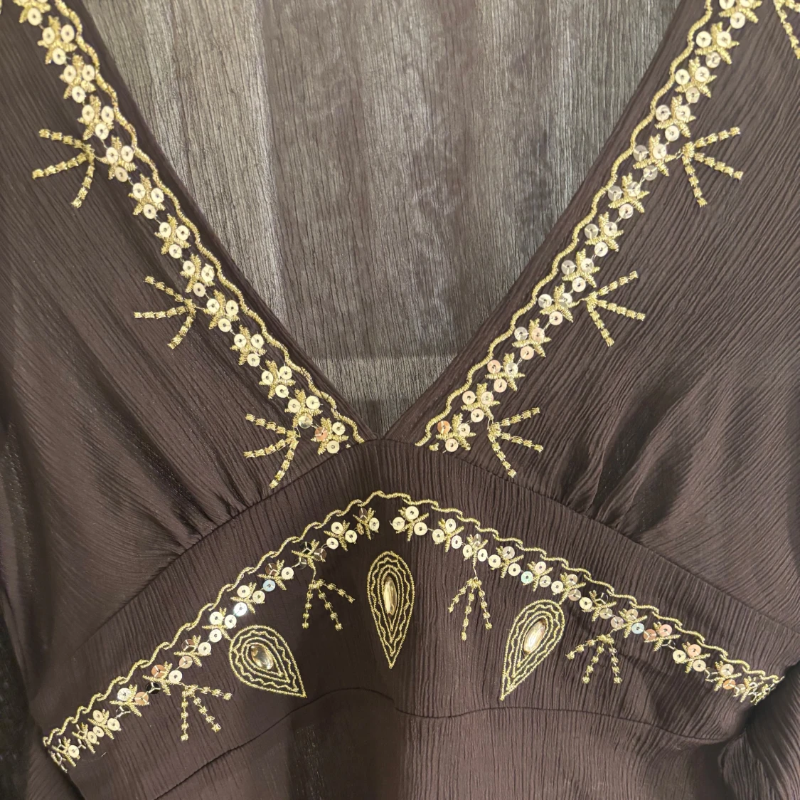 Brun blus från s.Oliver - 93