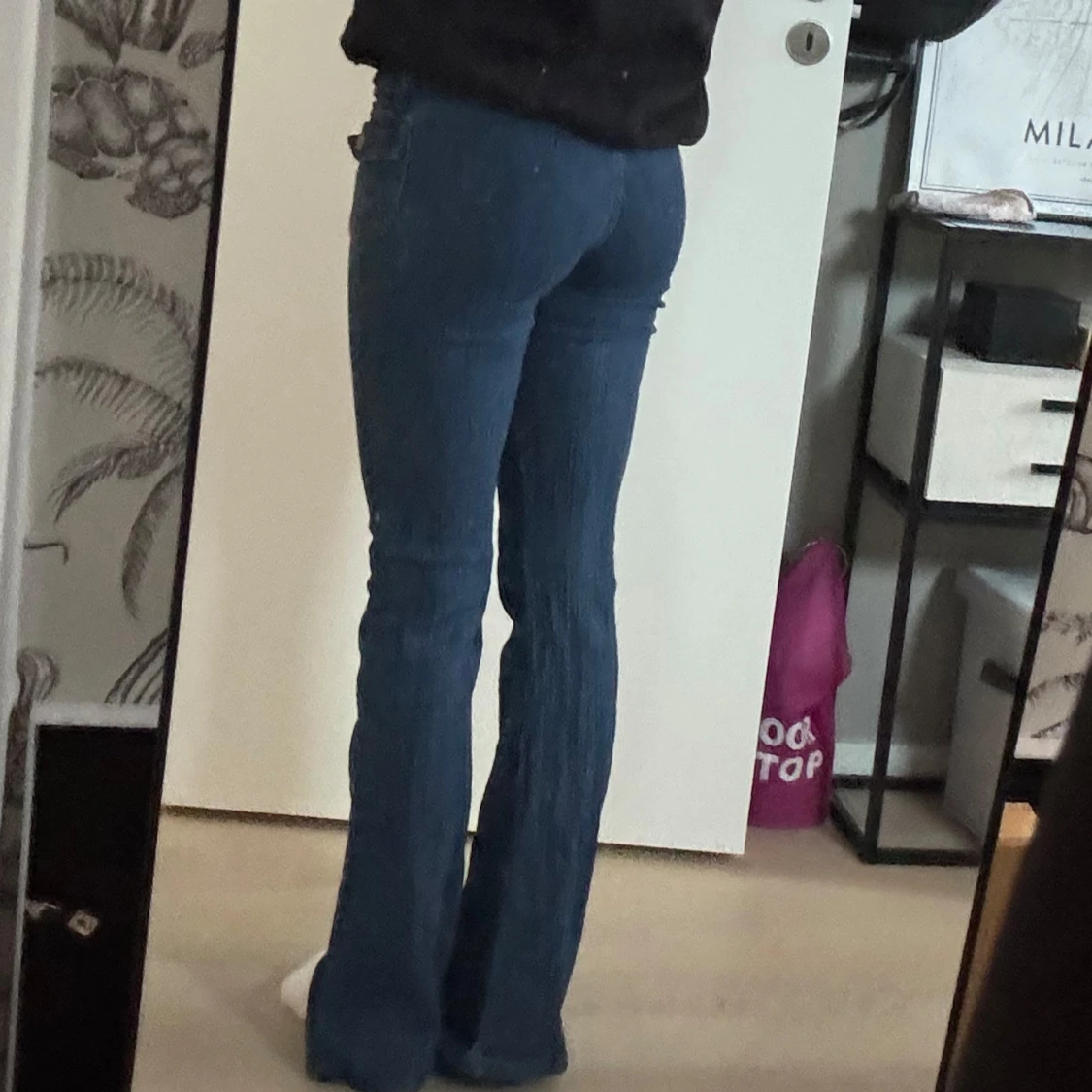 Lågmidjade bootcut jeans - 90