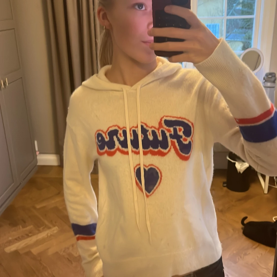 Vit hoodie från From Future - 91