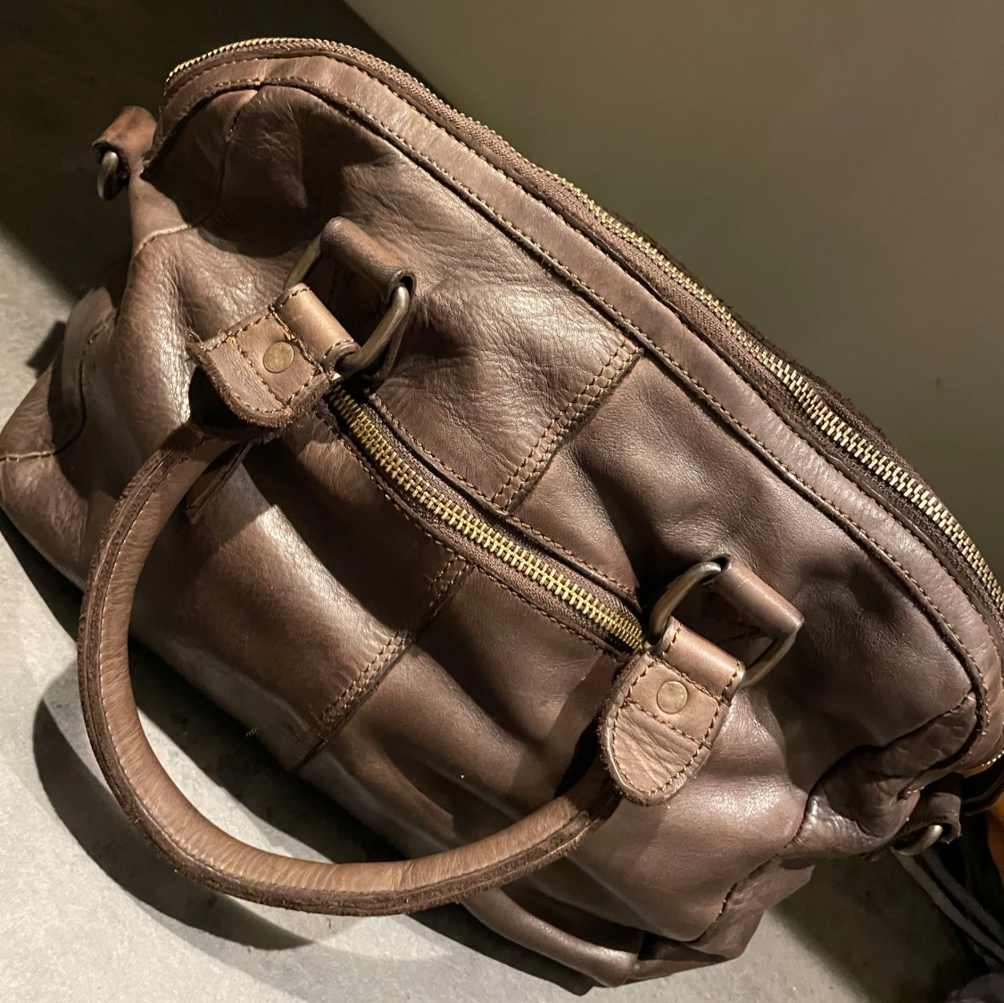 Biba boston bowling - Brun skinnväska med axelrem - 4